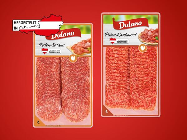 Putenkantwurst oder Salami