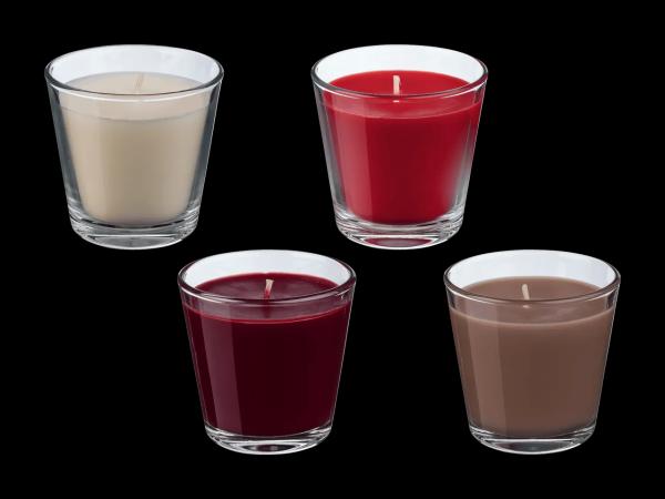 Bougie parfumée dans un verre