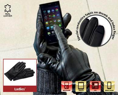 Smartphone Leather Gloves