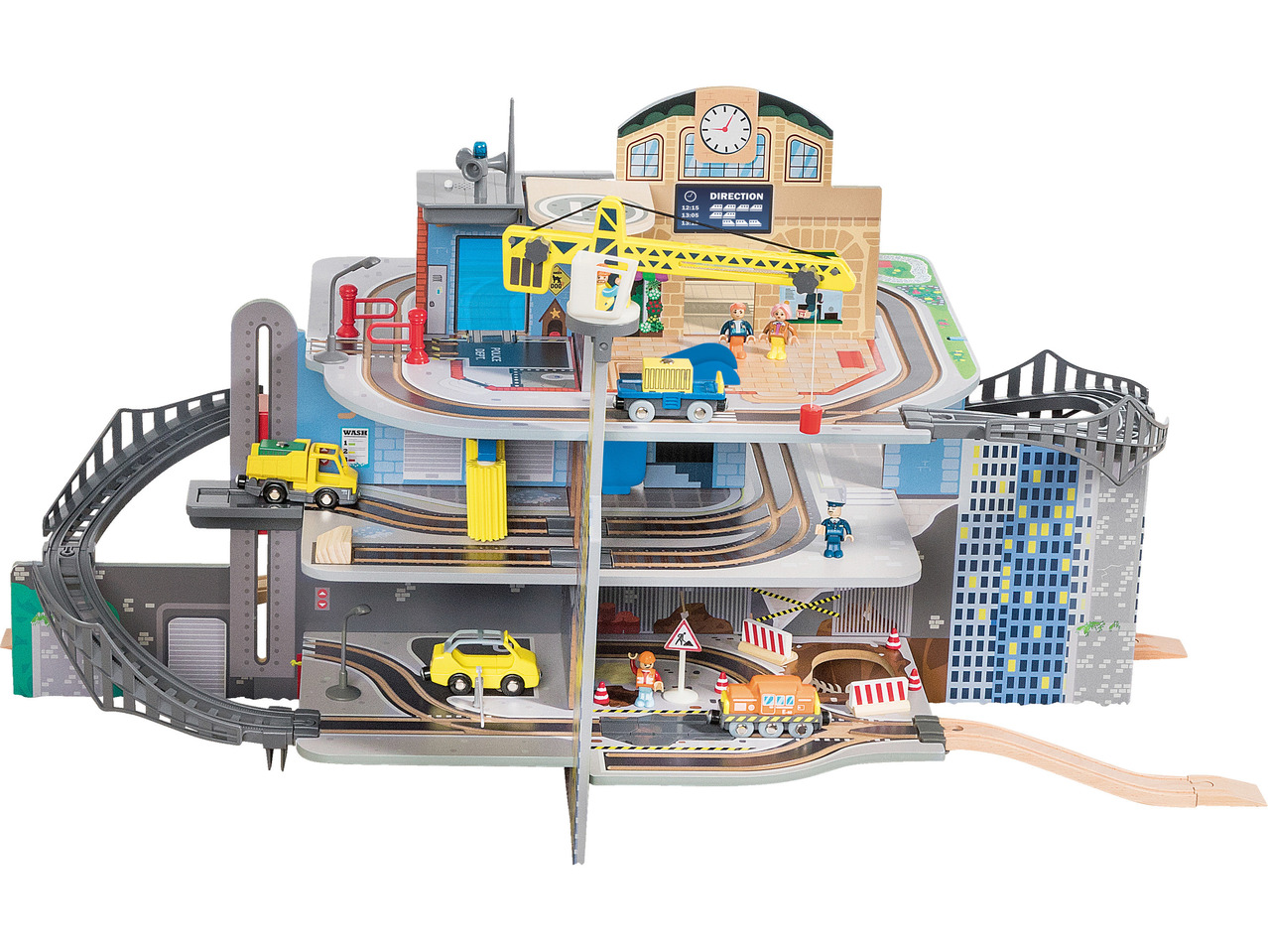 PLAYTIVE JUNIOR XXL Train Station Playset