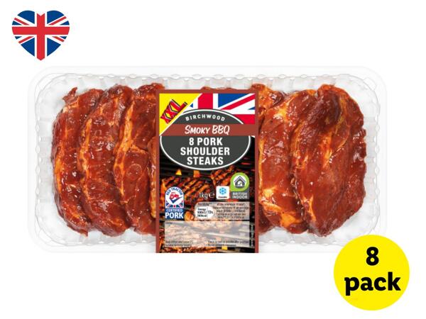Birchwood XXL Smoky BBQ British Pork Shoulder Steaks
