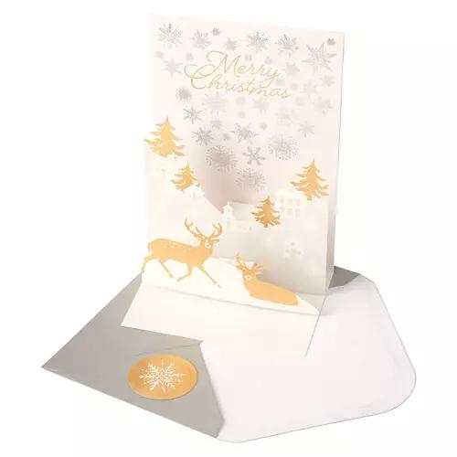 Pop Up Christmas Card - Reindeer