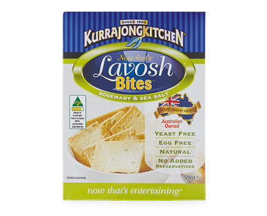 Kurrajong Kitchen Lavosh Bites Rosemary & Sea Salt 120g