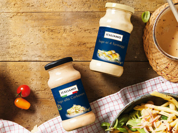 4 Cheeses or Carbonara Sauces
