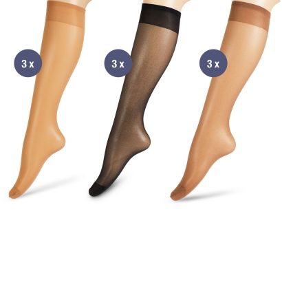 Kniekousjes voor dames, 3 paar