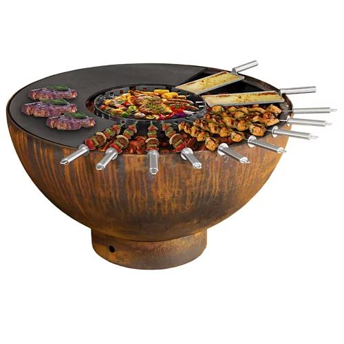 MR GRILL Feuerschale mit Grillring 80cm Zubehör