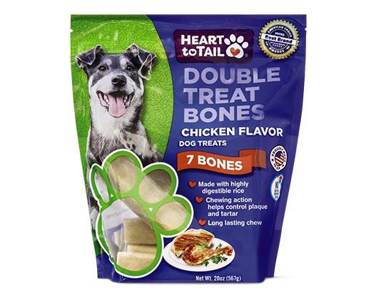 Heart to Tail 
 Double Treat Bones Bacon & Cheese or Chicken