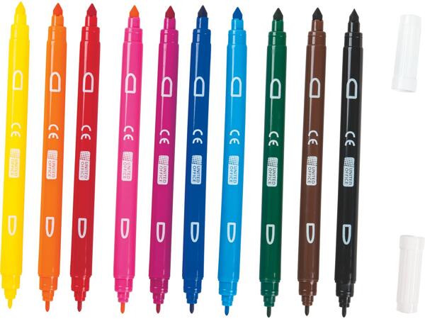 Double-Ended Felt-Tip Pens