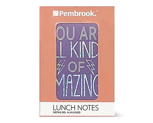 Pembrook Lunch Notes