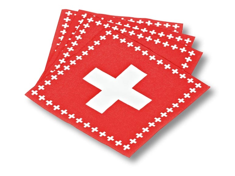 Serviettes à motifs, lot de 30