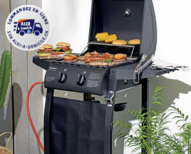 BBQ 
 GRIL À GAZ À DEUX BRÛLEURS