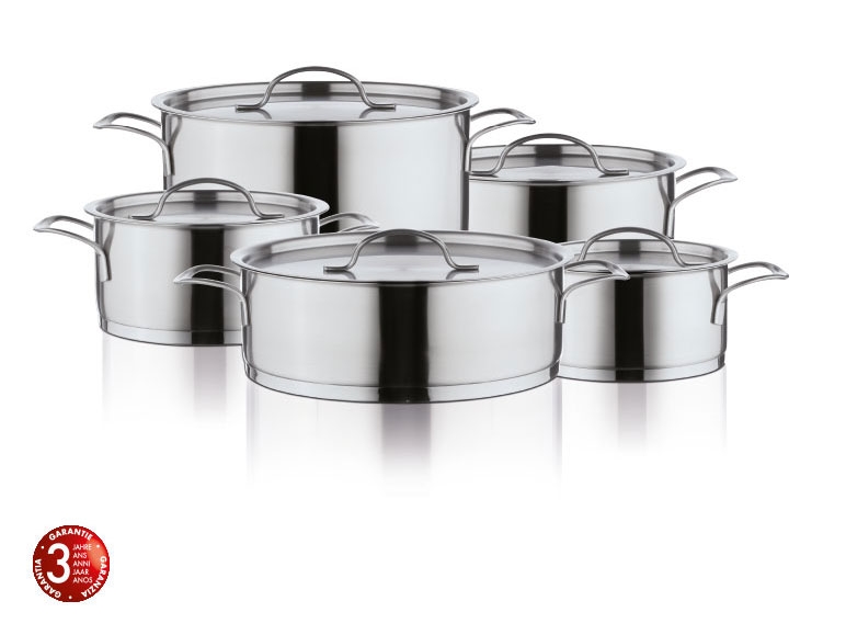 Set de casseroles, 10 pièces ***Cet article est disponible uniquement en Suisse romande et au Tessin.***