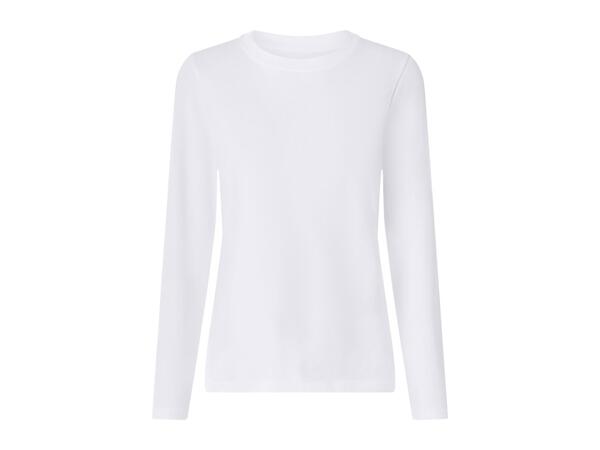 Esmara Ladies' Pink & White Long Sleeve Tops - 2 Pack