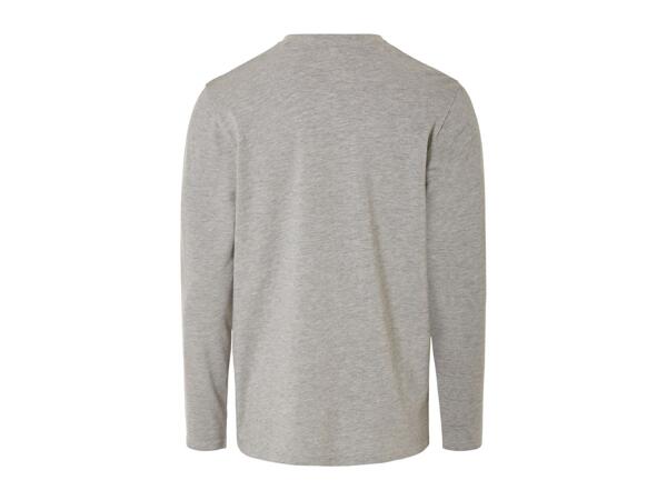 Livergy Men's Long Sleeve Top - Grey