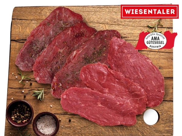 Frische Minutensteaks vom Rind