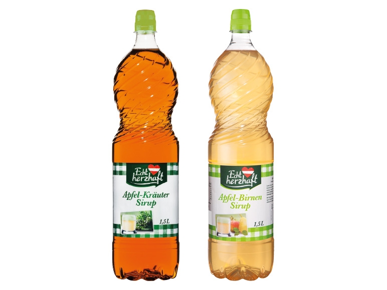 ECHT HERZHAFT Apfel-Kräuter/Apfel-Birnen-Sirup