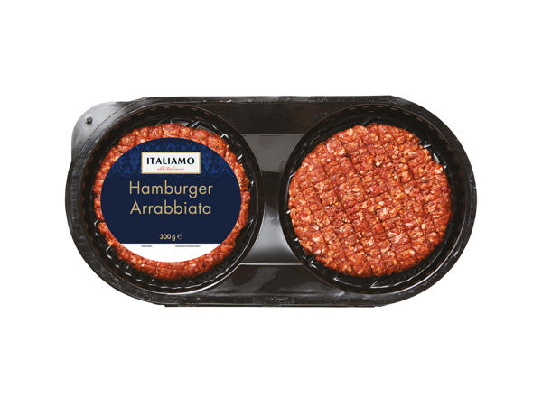 Hamburgerbøffer a la Arrabbiata