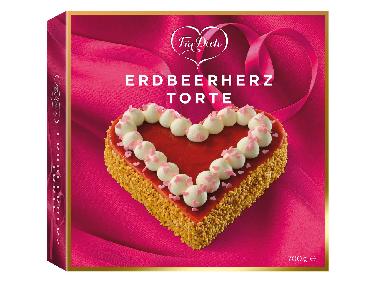 FÜR DICH Erdbeertorte in Herzform