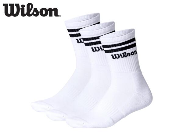 Wilson White Sports Socks - 3 Pairs