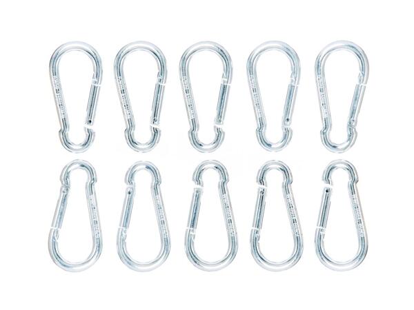 D-shackles or carabiner clips