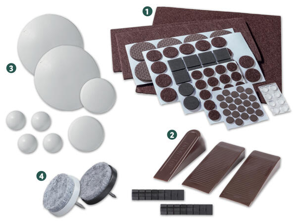Filzgleiter/Keile-Sortiment