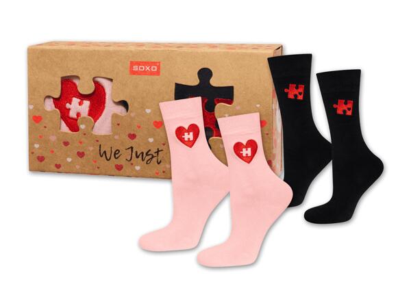 Damen/Herren Socken Geschenkbox