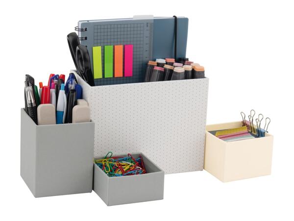 Crelando White Pen Holder Set - Set of 4