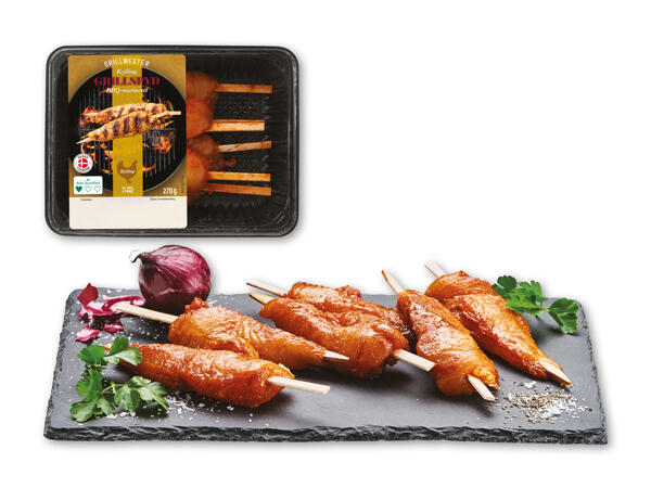 Dansk kyllingeinderfilet­spyd