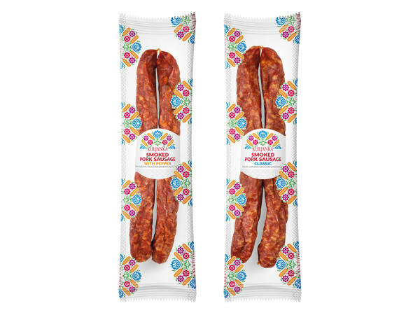 Rökt och lufttorkad polsk korv