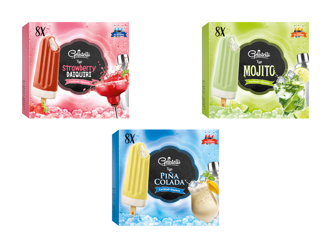 Bâtonnets glacés cocktail