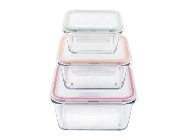 Ernesto Glass Food Storage Containers - 3-piece set