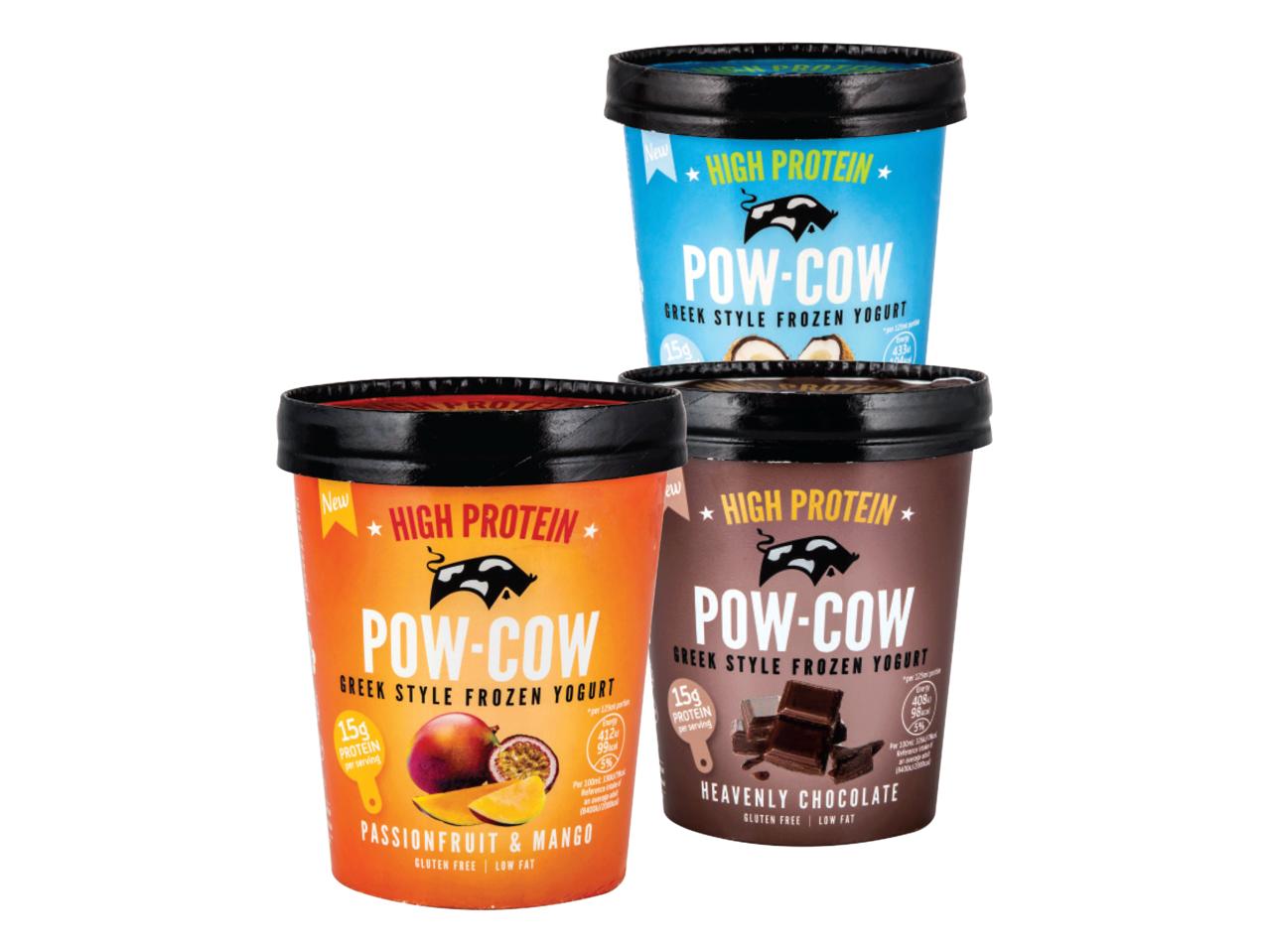POW-COW High Protein Greek Style Frozen Yogurt