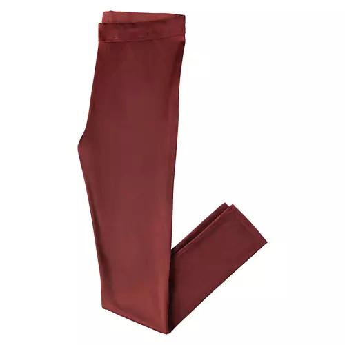 Ladies Ultra Plush Leggings - Red, M