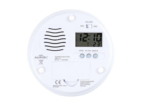 Auriol Talking Alarm Clock1