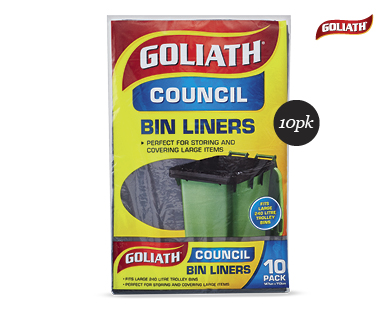 STAND-UP GARDEN BAGS 3PK OR COUNCIL BIN LINERS 10PK