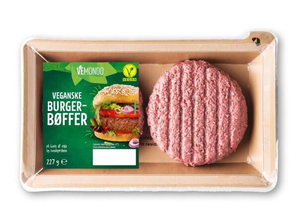 Veganske burgerbøffer eller vegansk hakket