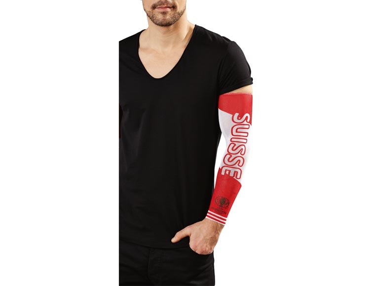 Manches de supporter effet tatouage, 2 pièces