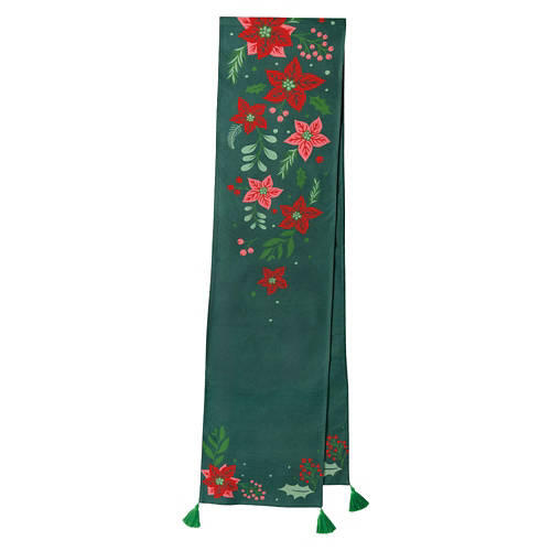 14" x 108" Holiday Table Runner - Floral