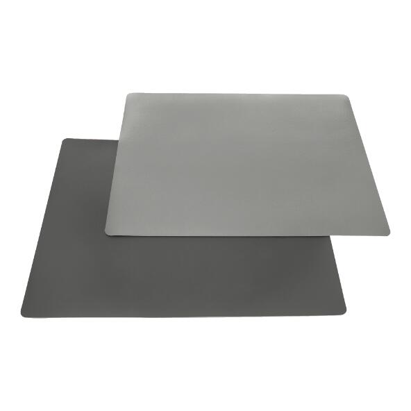 HOME CREATION(R) Sets de table métallisés aspect cuir, 2 pcs