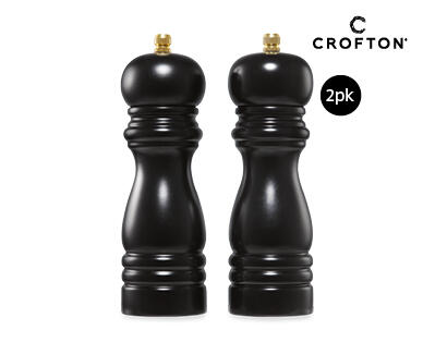 Wooden Salt and Pepper Grinders 2pk