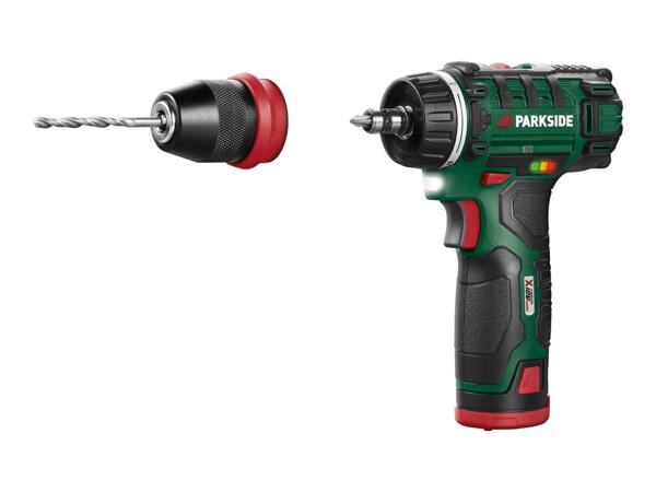 Parkside 12V Cordless Drill Driver Set