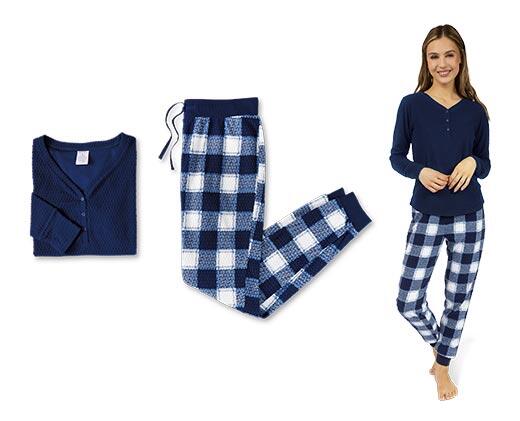 Serra 
 Ladies 2 Piece Fleece Pajama Set