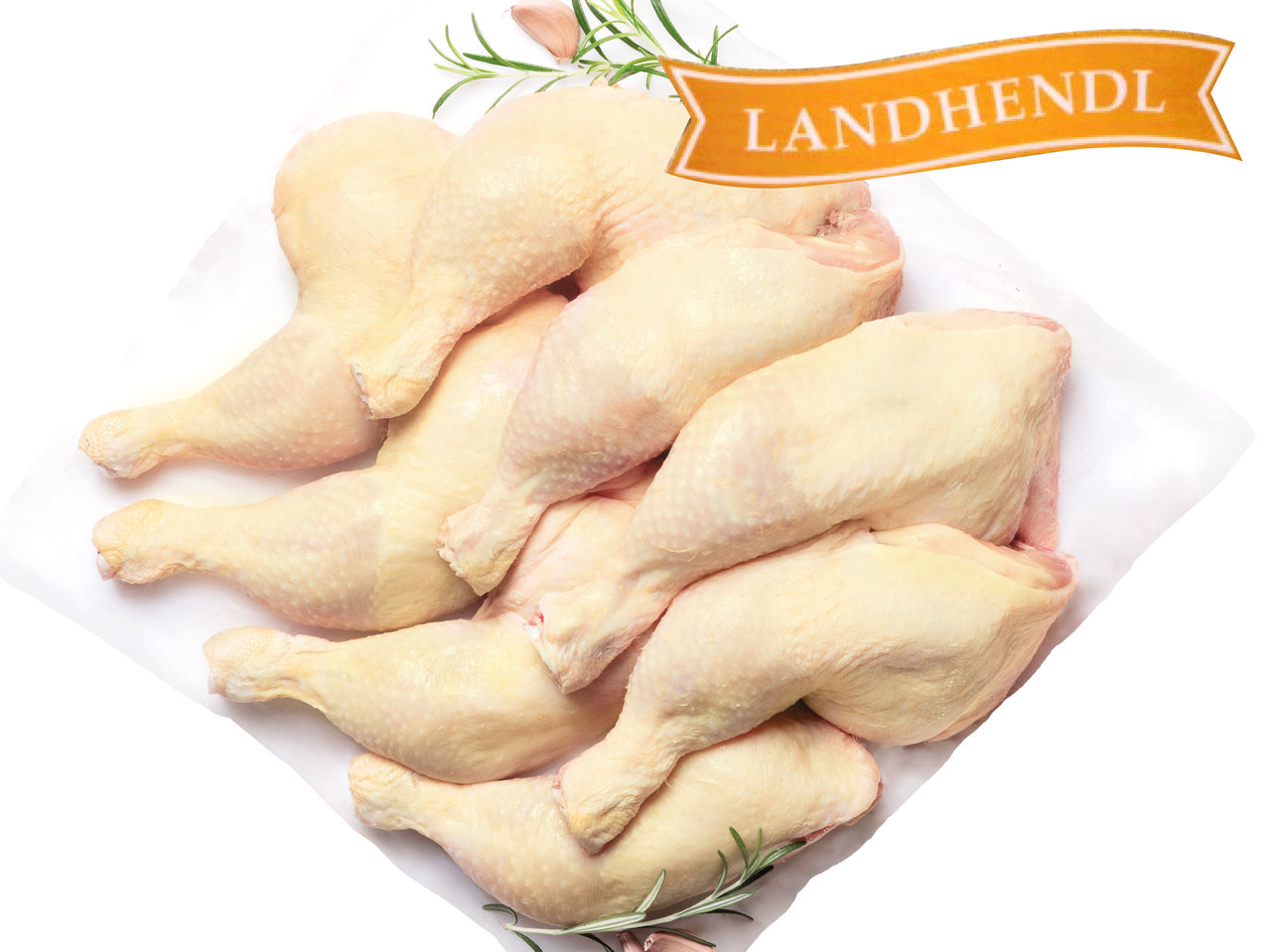 LANDHENDL Frische österreichische Hendlschenkel mit Rücken