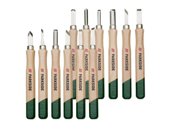 PARKSIDE Wood Carving Set - 12 Pieces