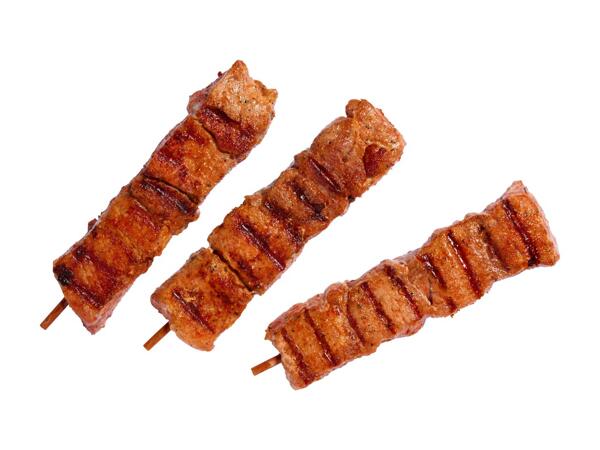 Brochettes de porc marinées
