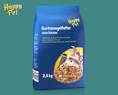 HAPPY PET Gartenvogelfutter ohne Schalen