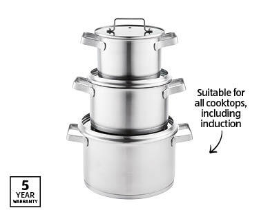 Pro Chef Stainless Steel Pot Set 3 Piece