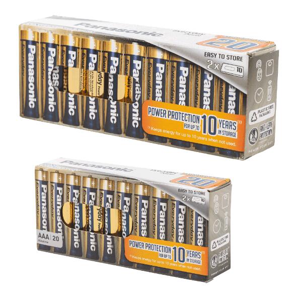 PANASONIC(R) 	 				Batterien, 20 St.