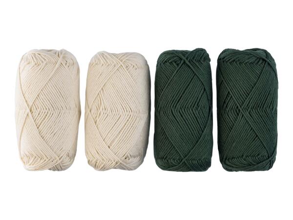 Crelando Cotton Yarn Set - Dishcloth Crochet Set