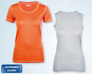 T-shirt fonctionnel en mérinos pour femmes/hommes INOC